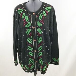 25. Jon Lawrence Christmas Sweater/Cardigan Size S